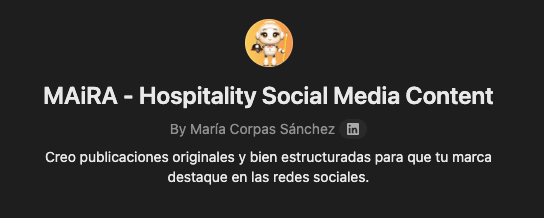 MAiRA | GPT asistente creador de publicaciones para redes sociales